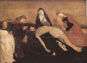 Enguerrand Quarton The Lamentation of Christ with a Donor known as the Pieta of Villeneuve-les-Avignon (mk05) china oil painting image